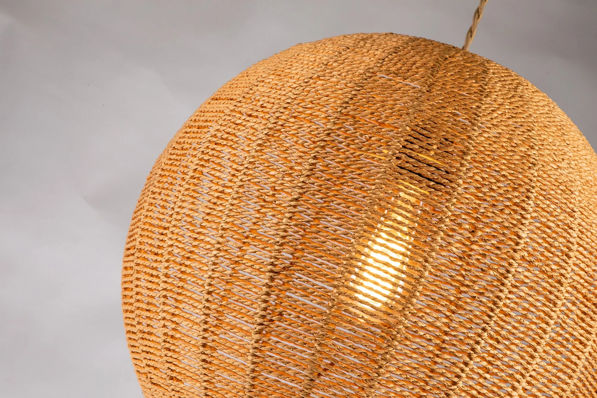 Woven Globe Shape Pendant Light