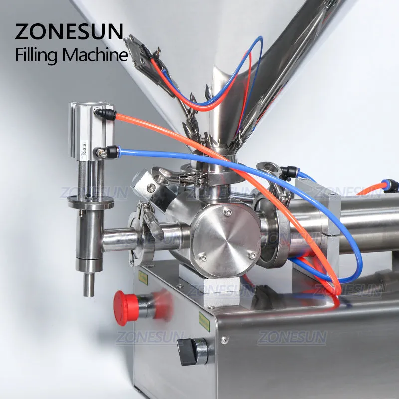 ZS-GTJ Mixing Filler Very Viscous Material Foods Packaging Equipment Bottle Filler Liquids Water Dosing Filling Machine